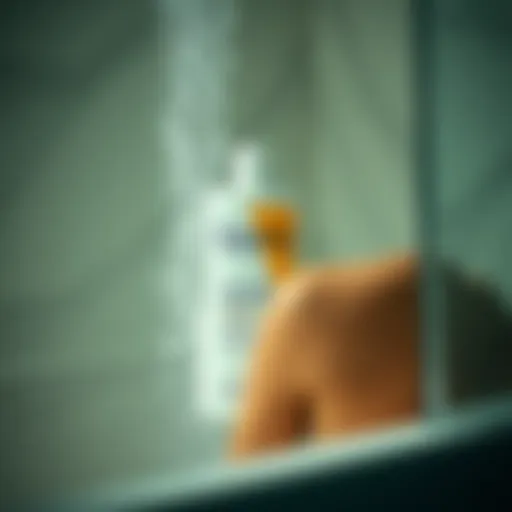 CeraVe Body Wash in a Luxurious Shower Environment CeraVe Body Wash in a shower setting