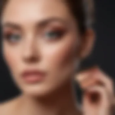 A model applying the Charlotte Tilbury Sophisticate Palette for a glamorous look