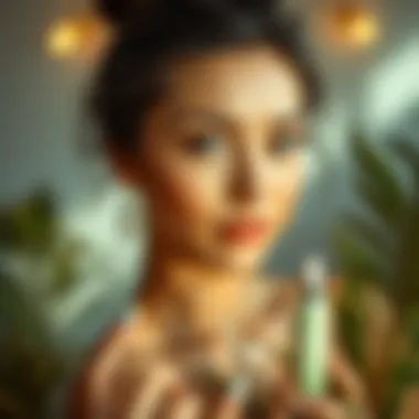 A clean beauty brand's commitment to sustainability showcased.