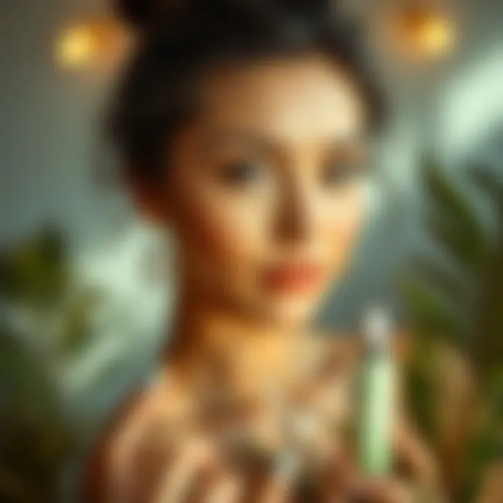 A clean beauty brand's commitment to sustainability showcased.