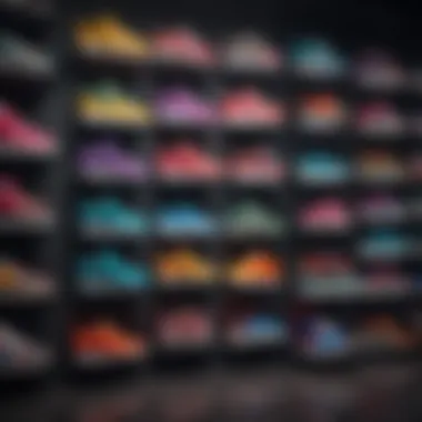 Vibrant Nike Sneaker Collection A vibrant display of Nike sneakers showcasing various colors and patterns