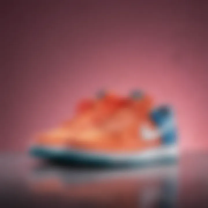 A vibrant pair of Nike sneakers against a stylish backdrop emphasizing their versatility