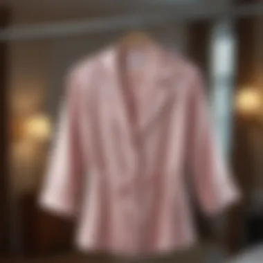 Silk Elegance Elegant silk pajamas on a hanger