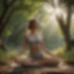 A serene yoga pose in nature