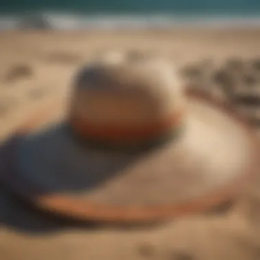 Traditionally woven beach hat representing cultural heritage