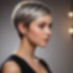 Chic classic pixie haircut showcasing elegance and simplicity.