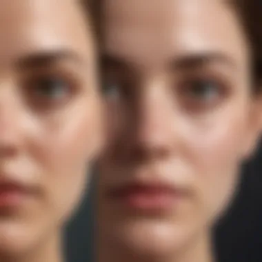 Results of Facial Treatment on Acne Scars Before and after results of a facial treatment for acne scars
