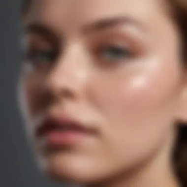 Serum Application During Facial Treatment Close-up of a facial treatment applying a serum