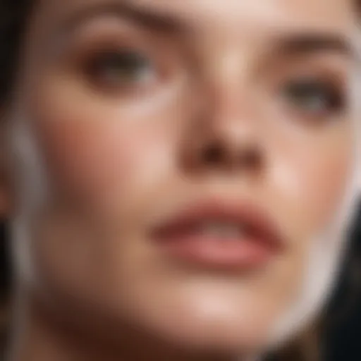 A close-up of a woman's clear skin showcasing the effects of effective acne treatment