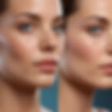 Transformative Effects of Microcurrent Technology Before and after skin results showcasing the effects of microcurrent technology.