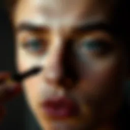A close-up of eyeliner application showcasing diverse techniques