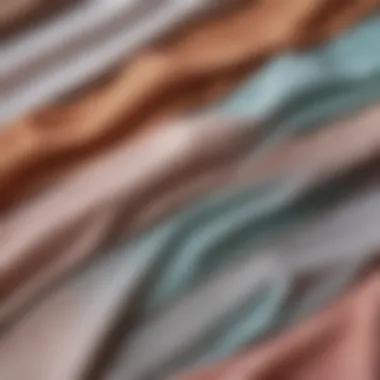 Fabric Choices: A Palette of Comfort Flat lay of assorted fabric swatches for hoodies