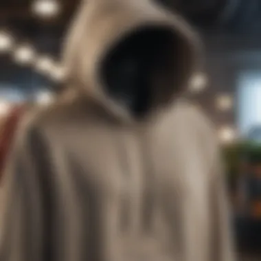 Ethical Fashion: Sustainable Hoodie Collection Sustainable hoodie collection displayed in a boutique
