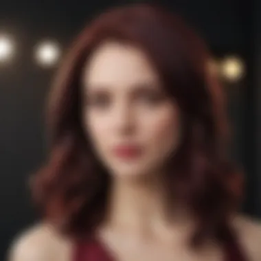 Rich Burgundy: Elevating Your Look Rich burgundy hair color that highlights pale skin