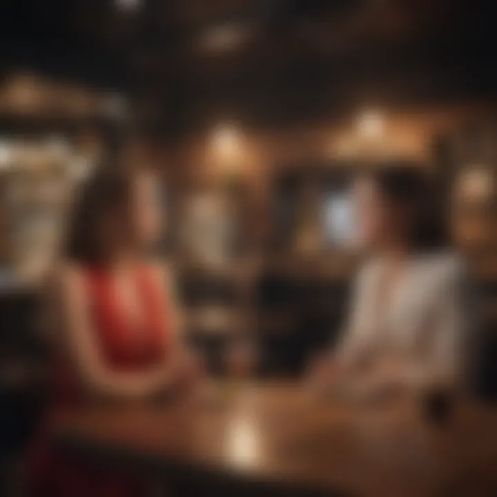 Intimate setting perfect for conversations