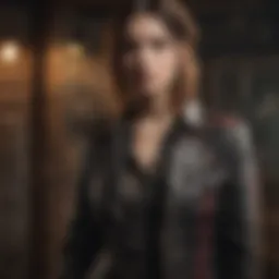 A vintage-inspired grunge outfit featuring plaid and leather