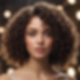 Lush curls styled with hair cream
