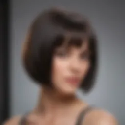 A chic bob haircut showcasing elegance and versatility.