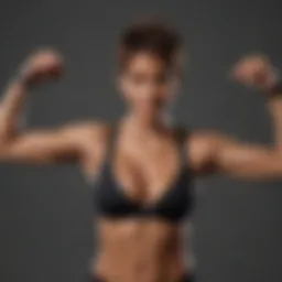 Halle Berry performing a dynamic workout