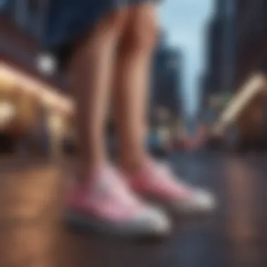 Fashion-Forward Styling with Healy Sneakers Fashion-forward styling of Healy Sneakers in urban setting.