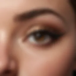Showcasing the precision of a high-end liquid eyeliner