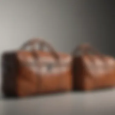 Design Differences in Travel Bags Comparative layout of his and hers overnight bags