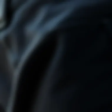 Premium Fabric Texture of J Crew Black Jeans Close-up of J Crew black jeans showcasing premium fabric texture