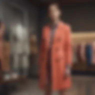 Elegant Fashion Showcase Elegant J.Crew clothing display showcasing modern styles