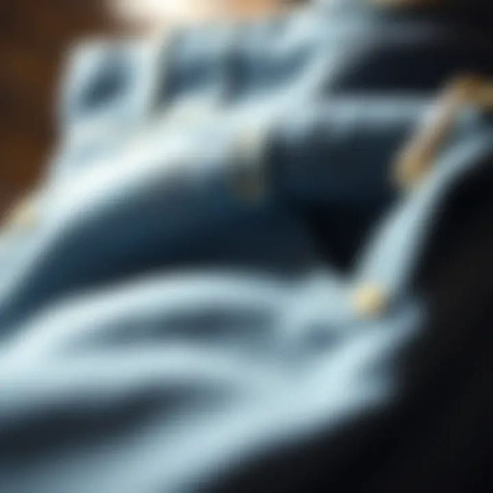 Close-up of high-quality fabric used in Paige jeans