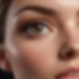 Close-up of lash serum ingredients showcasing natural extracts