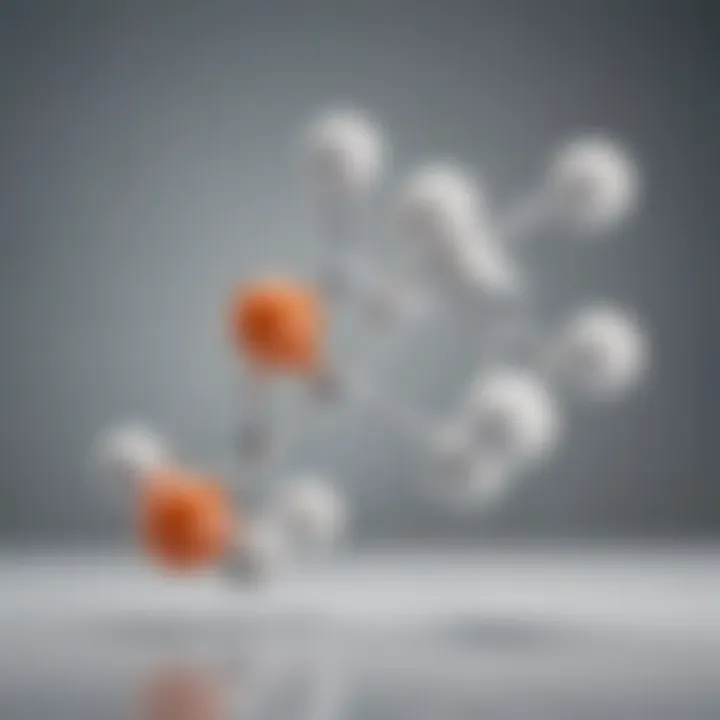 Illustration depicting the chemical structure of kojic acid.