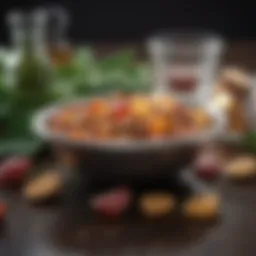 A close-up of natural cosmetic ingredients arranged beautifully
