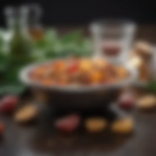 A close-up of natural cosmetic ingredients arranged beautifully