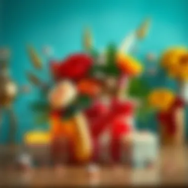 Artistic gift arrangement showcasing diverse options