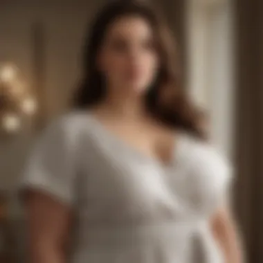 Sophisticated Plus Size Linen Dress Elegant plus size linen dress showcasing American craftsmanship