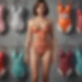 Vintage-inspired bathing suit collection displayed