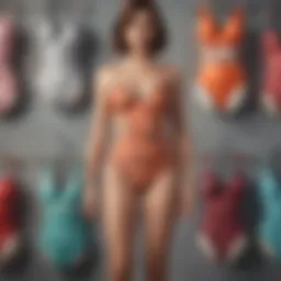 Vintage-inspired bathing suit collection displayed