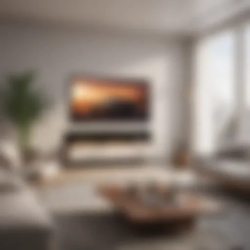 Samsung The Frame TV in a modern living room setting