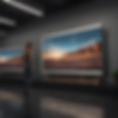 Comparison of different sizes of Samsung The Frame TVs