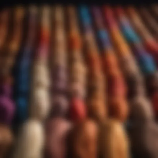 Vibrant semi-permanent hair colors displayed in a salon setting