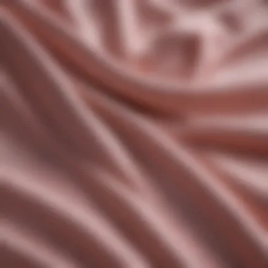 Close-up of luxurious fabric used in sizeless pajamas