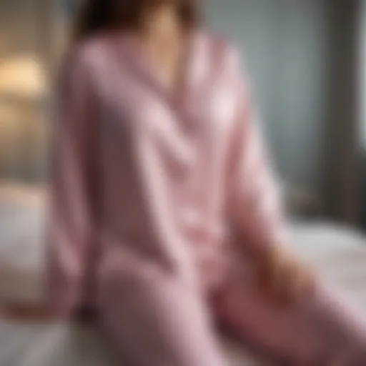 Sizeless pajamas displayed on a minimalist bed