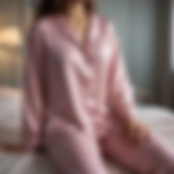 Sizeless pajamas displayed on a minimalist bed