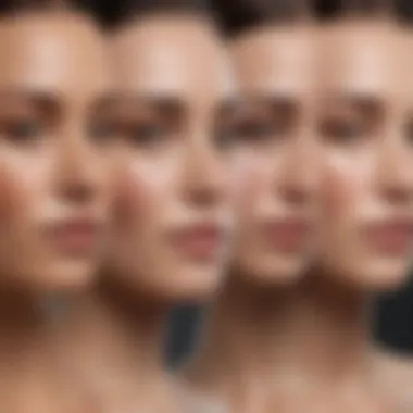 Skin Type and Lightener Suitability A comparison chart illustrating different skin types and suitable lightening products.