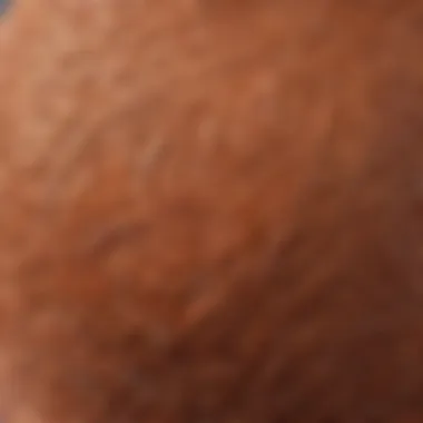 A close-up of intricate swimsuit patterns and textures