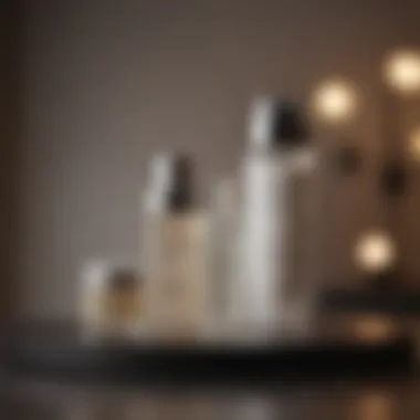 Aesthetic Display of Topical Treatment Products Topical treatment products arranged aesthetically
