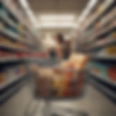 Shopping cart filled with fashion and beauty items on sale