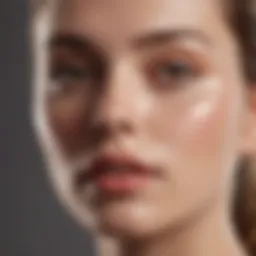 Sunscreen serum texture on skin