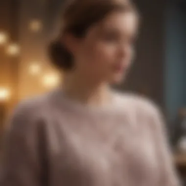 Chic Knitted Sweater Trends Stylish knitted sweater in soft hues