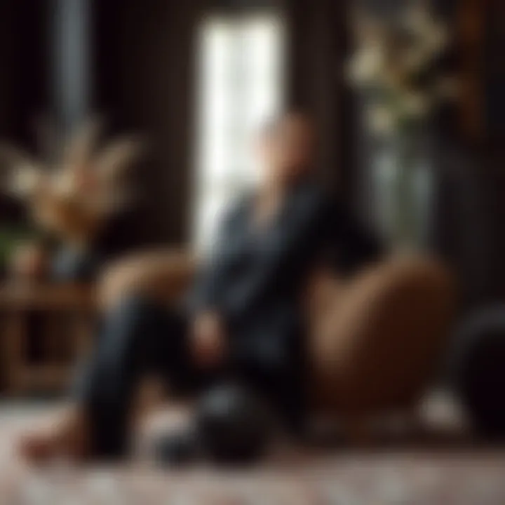 Stylish Arrangement of Black Silk Pajamas Stylish arrangement of black silk pajamas styled for modern fashion